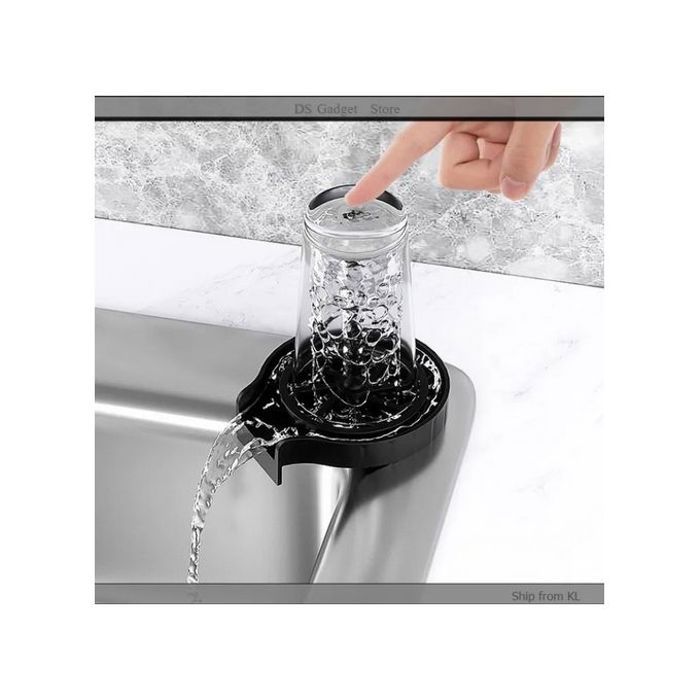 Lave-verre automatique - Noir - Installation facile - Électrique - Compact