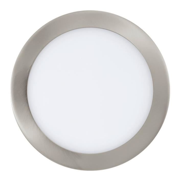 Luminaire encastrable - Eglo - Fueva 1 - LED 16.47W - Nickel mat - Ø 225 mm