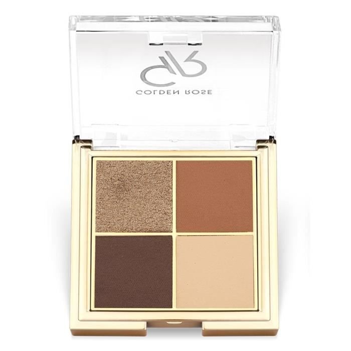 Palette fards à paupière - GOLDEN ROSE - 04 Coffee Dream - Marron