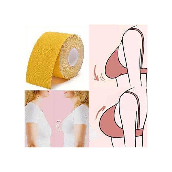 Ruban adhésif De Soutien-gorge, bande de levage de seins, Push Up des seins, 5cm x 5m multifonction