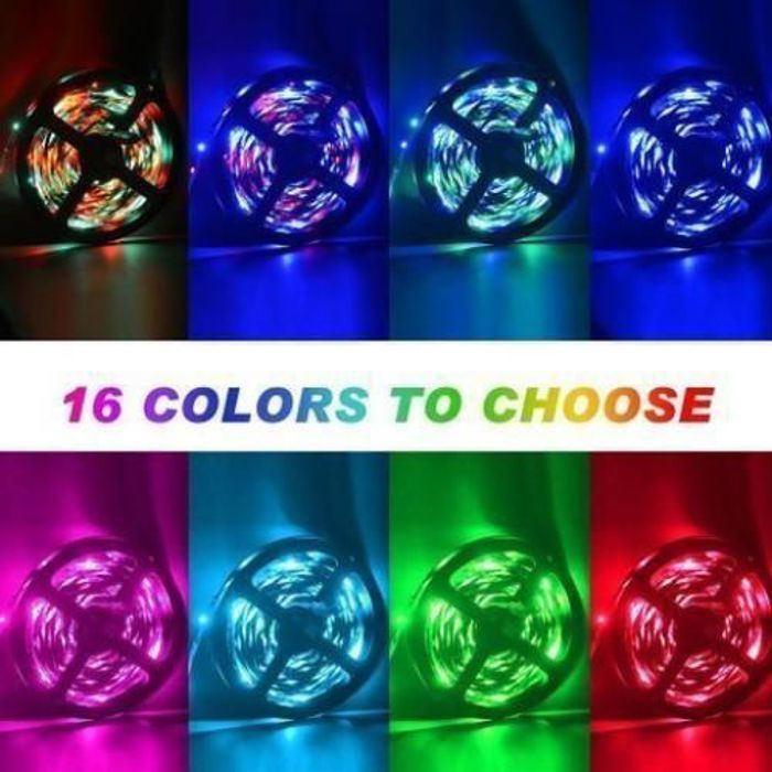 Led Strip Led light 5050 RGB 5m flexible étanche 16 couleur télécommande haute qualité