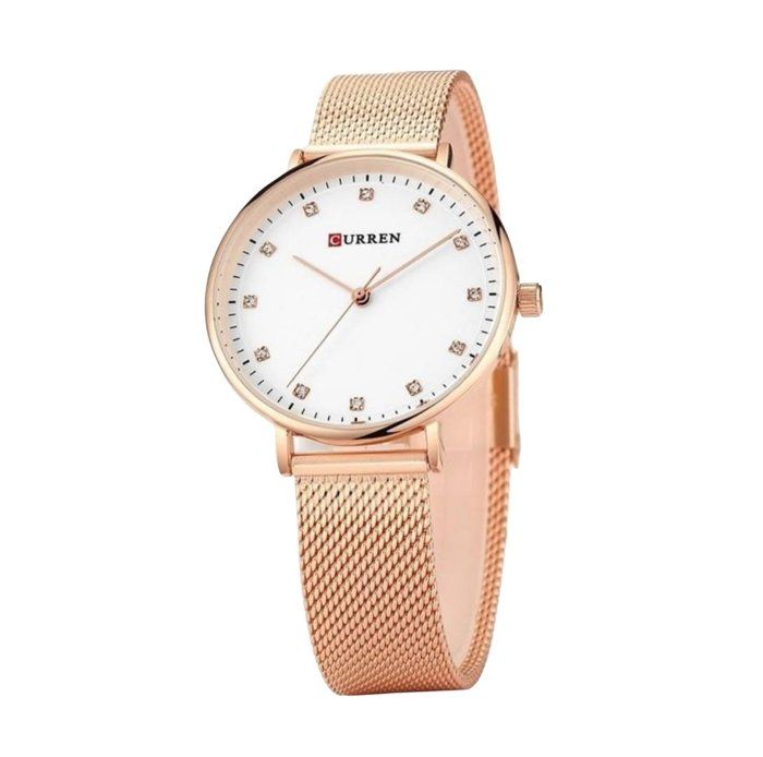 Montre - CURREN - Femme - Acier inoxydable - Doré rose - Quartz analogique