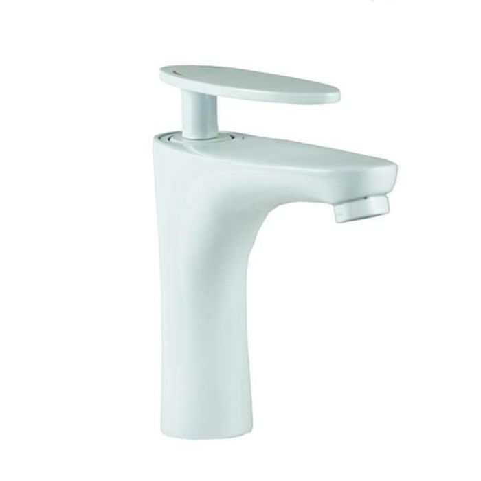 Mitigeur Lavabo - Sanilum - Snowy - Inox - Blanc - Économie d'eau