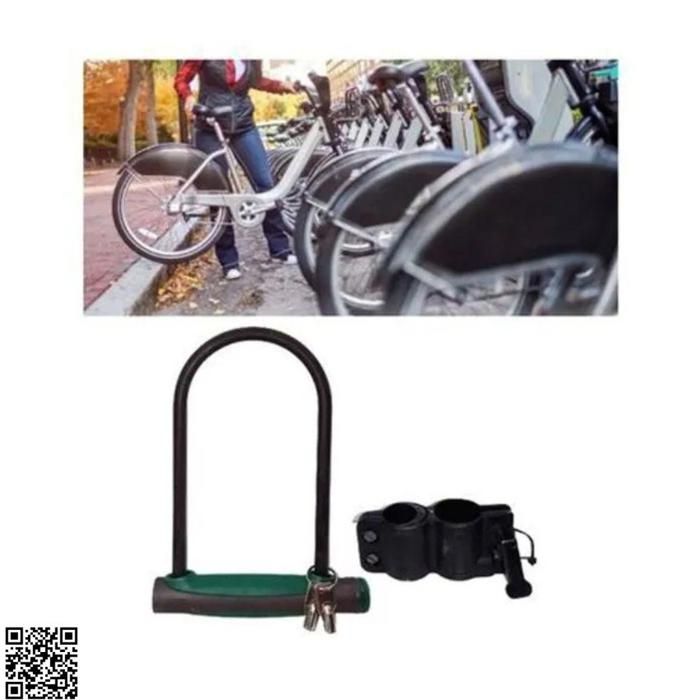 Antivol de Vélo - Non spécifié - Serrure en U - Acier au carbone - Câble de 120cm - Résistant à la corrosion
