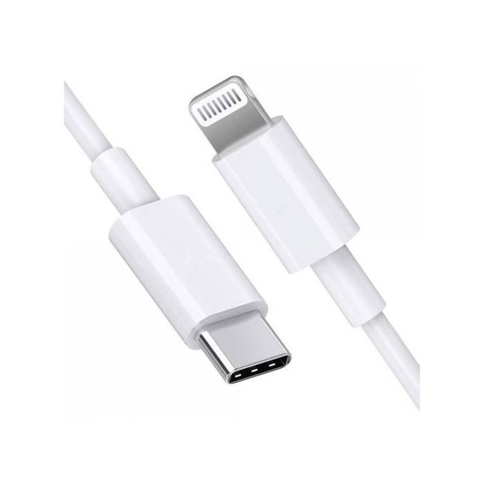 Câble USB Type C vers Lightning 18W Charge rapide et transmission de données 1m blanc
