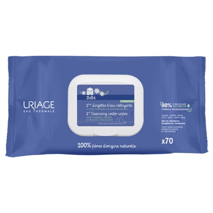 Uriage 1Ères Lingettes d'Eau Nettoyante X70