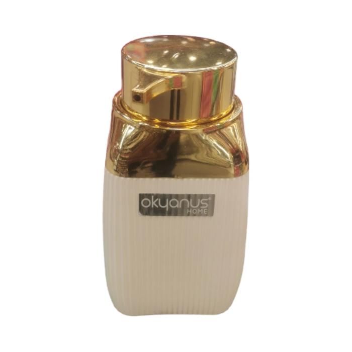 DISTRIBUTEUR DE SAVON A RAYURES DORE OKY-503-4