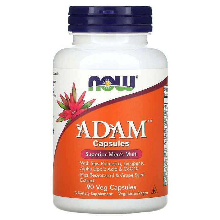 ADAM, Complément multivitaminé supérieur pour hommes, 90 capsules végétariennes