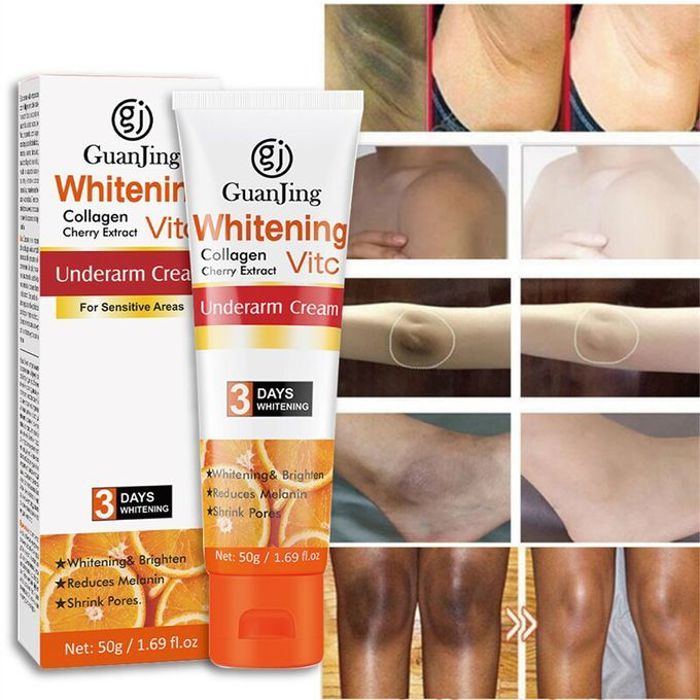 Guanjing crème blanchissante pour le corps, partie intime, aisselles, éclaircissante, améliore l'hydratation