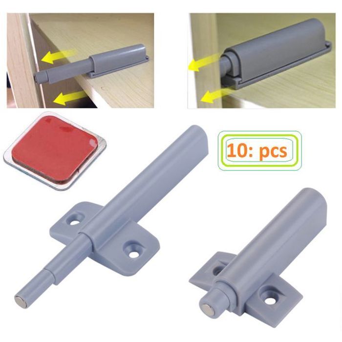 10pcs meubles accessoires de porte de matériel type de système ouvert pushpull
