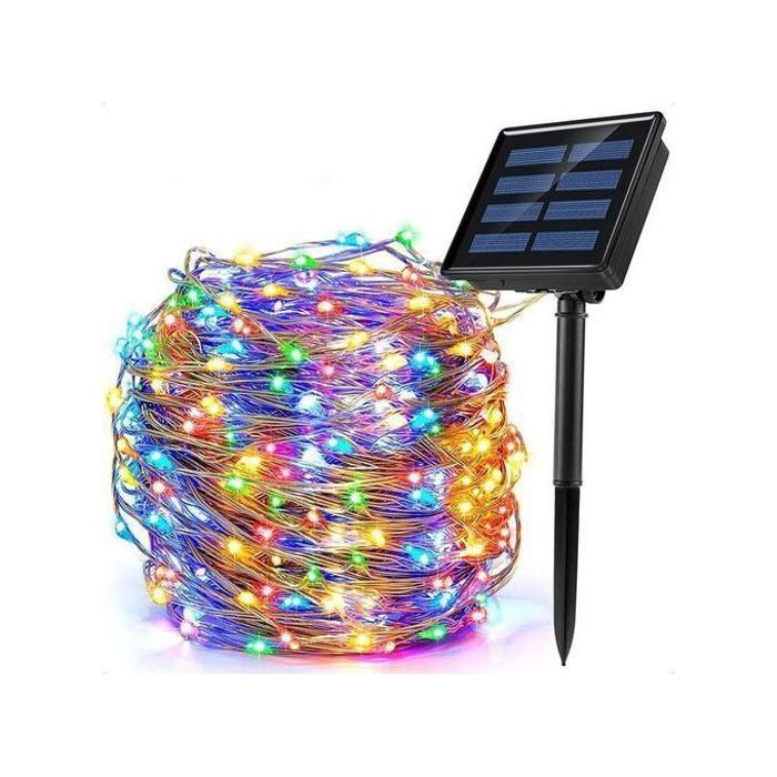 Guirlande lumineuse led lampe solaire extérieure pour maison, jardin, fête, etc.
