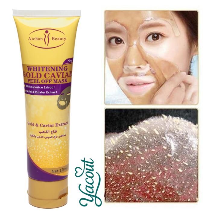 Masque Visage Éclaircissant Or Caviar – Anti-points noirs 120 ml