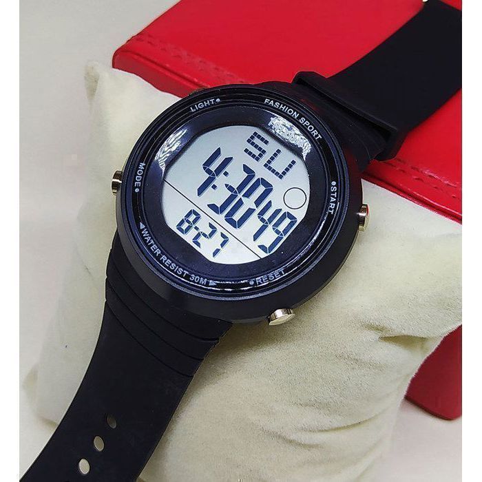Montre Sport - TAIXUN - Numérique - Étanche 30m - Noir - Multifonction