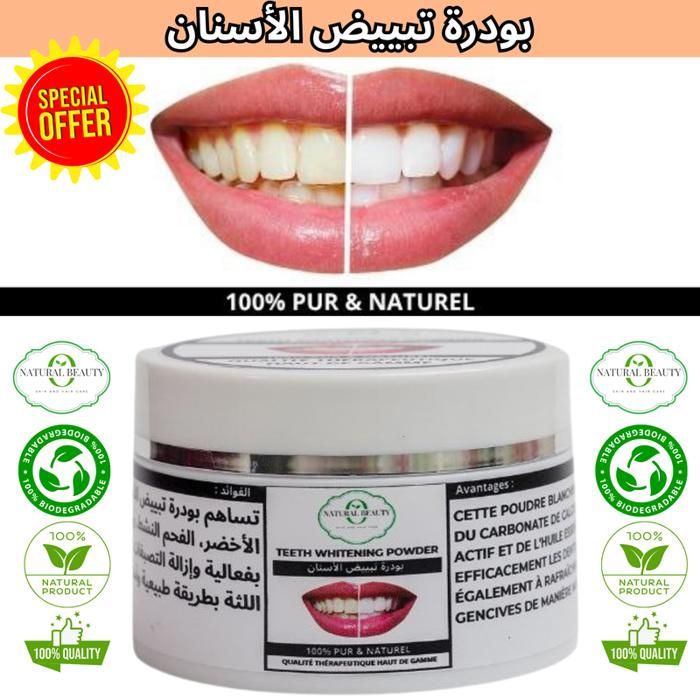 poudre de blanchiment des dents