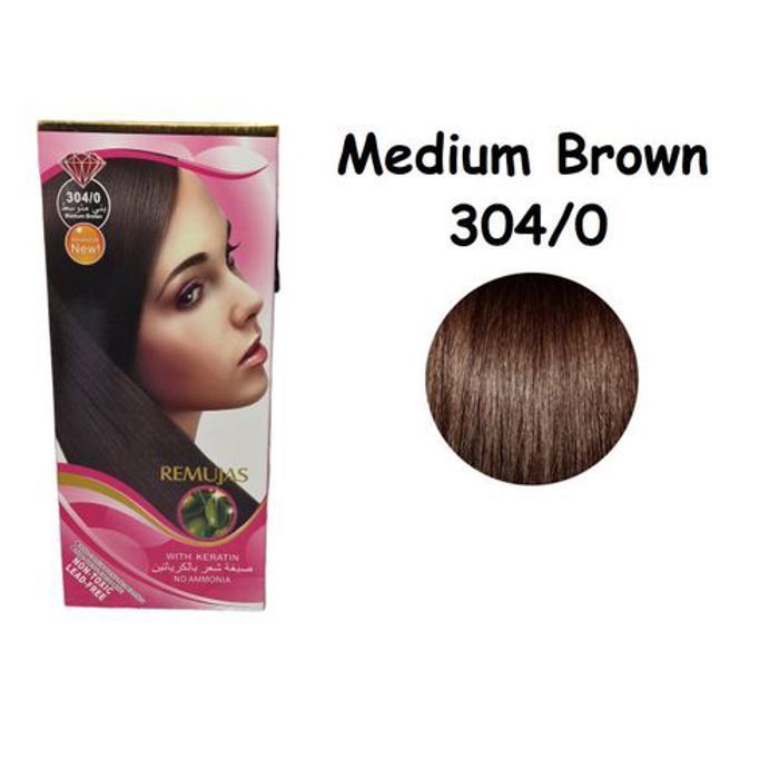 Crème coloration permanente With Keratin - 304-0 Medium Brown