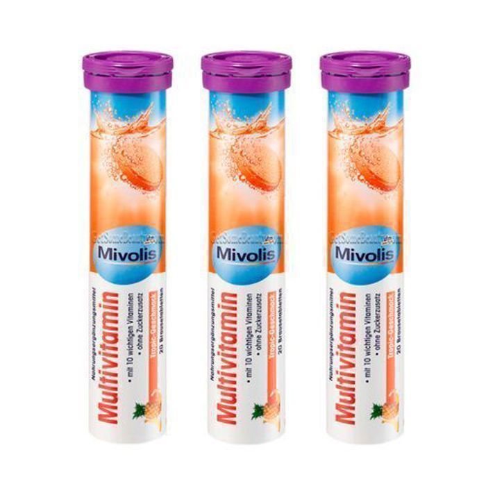 Mivolis multivitamines dm pack de 3 tubes 20 comprimés