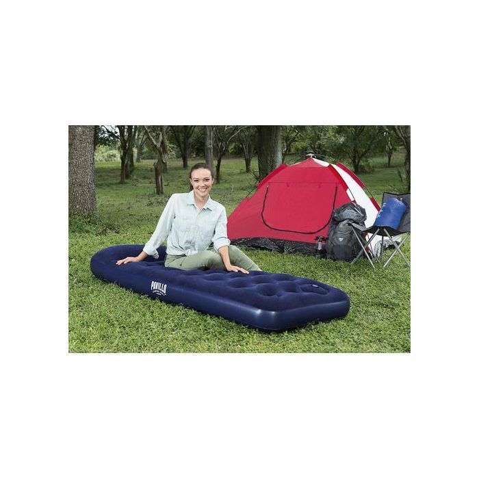 Matelas gonflable  Bestway 1 place avec pompe à pied intégrée