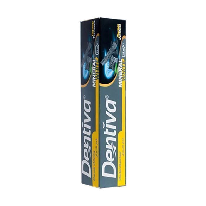 Dentifrice - DENTIVA - MINERAL WHITE - Charbon minéral - Protection émail - 75 ml