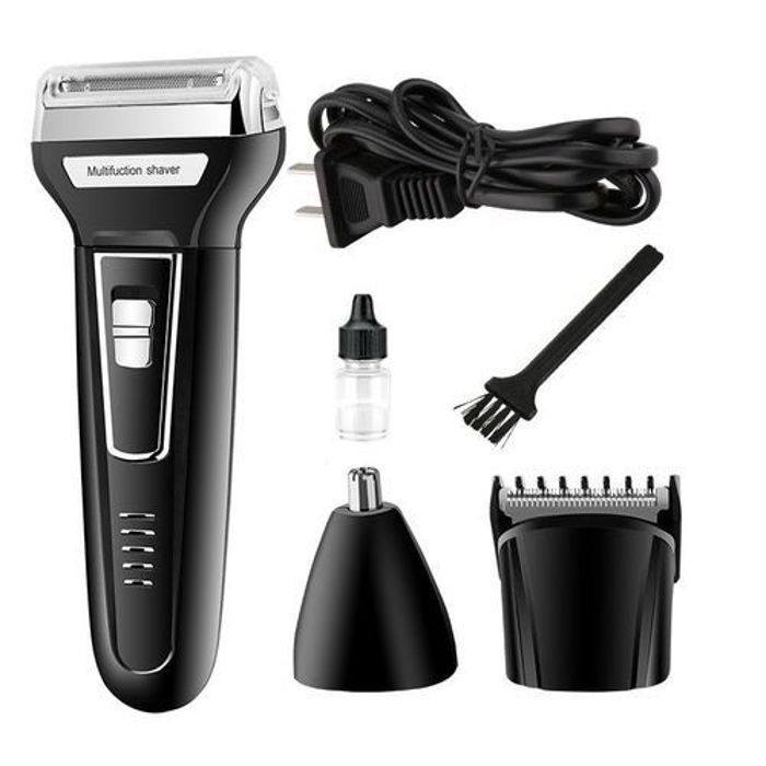 Nikai Tondeuse 7107 Rechargeable Multifonction 3 in 1  Rasoir et Nettoie Nez