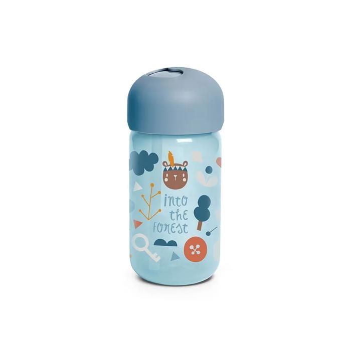 Tasse d'apprentissage avec paille +18m 340 ml - Bleu