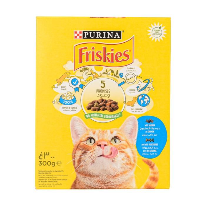 CHATS SAUMON LEGUMES 300G FRISKIES
