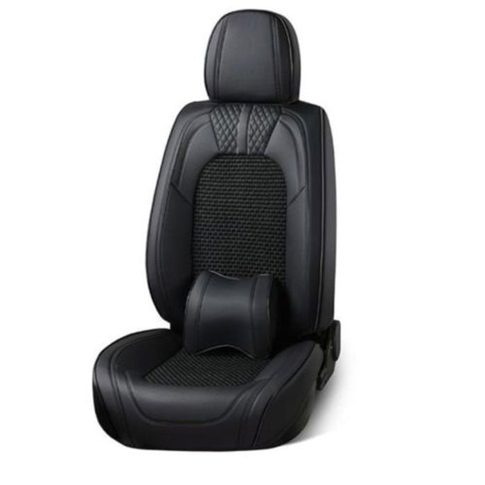 Housse de siège de voiture antidérapante en cuir PU,confortable et élégante