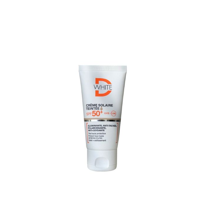 Crème solaire teintée - D-WHITE - Medium - SPF 50+ - Protection UVA/UVB - 50ml