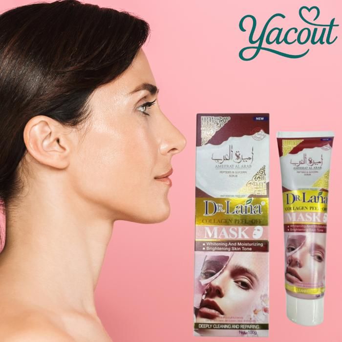 Masque Visage Peel-Off Dr.Lana au Collagène 100g – Éclaircissant Peptides & Glycérine