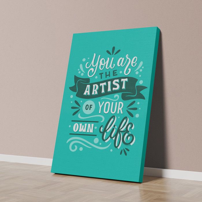 Tableau Décoratif - You Are The Artist - 40 x 60 cm - Multicolore - Contemporain - Design