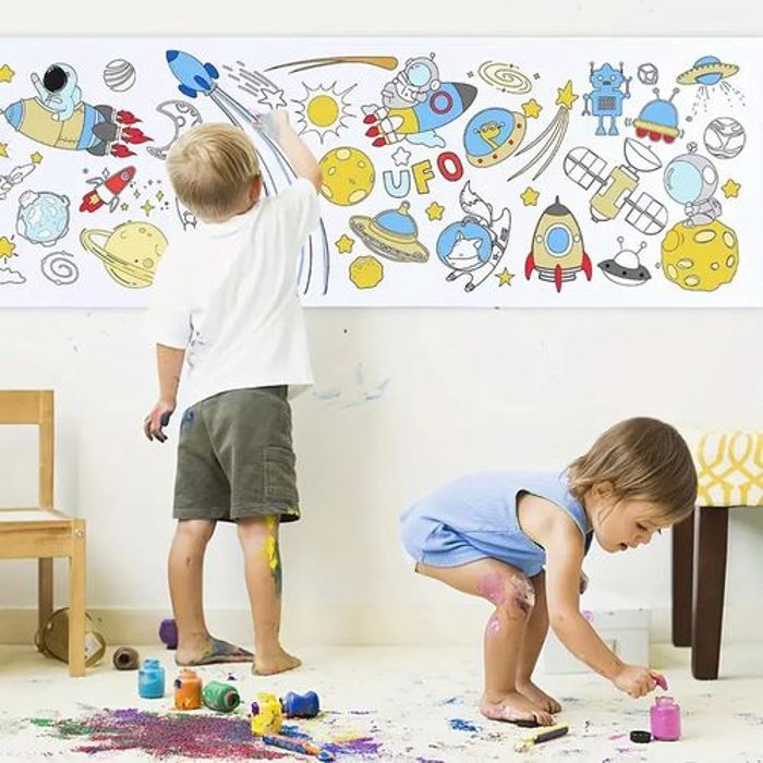 Rouleau De Papier À Colorier Graffiti Thème Transportation 3M