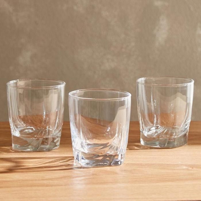 Set de 6 Verres transparent 300ml à eau ou jus très bonne qualité du verre