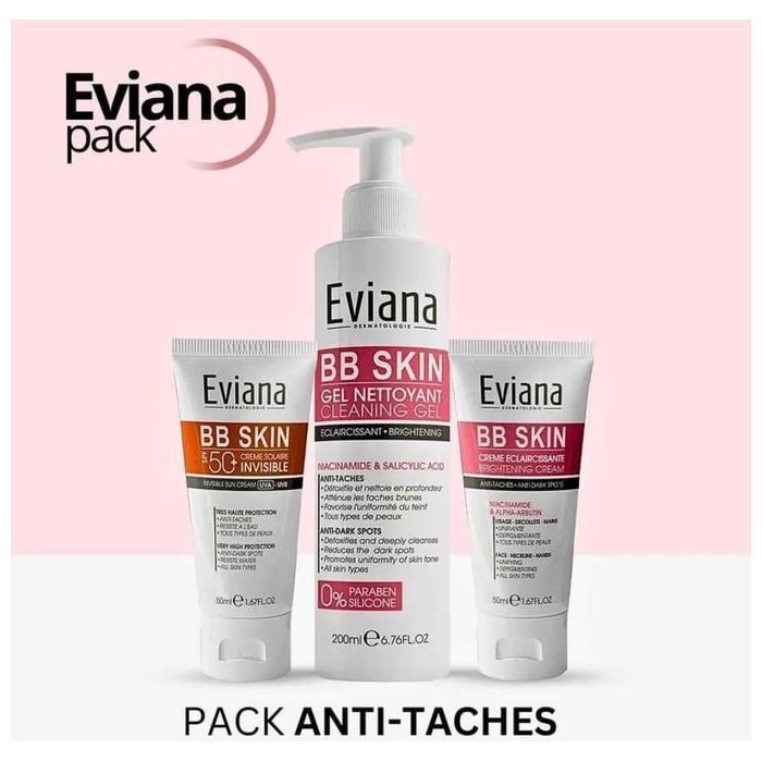 EVIANA – Pack Éclaircissant & Anti-Taches Brunes – Soin Visage Unifiant