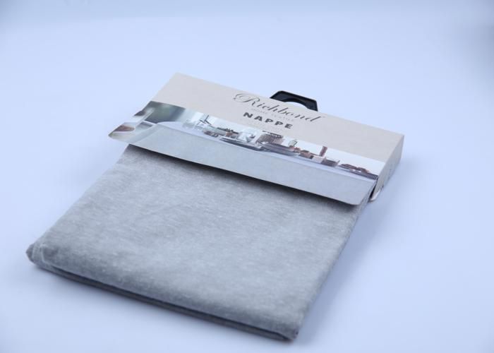 Nappe coton chiné gris 140x240