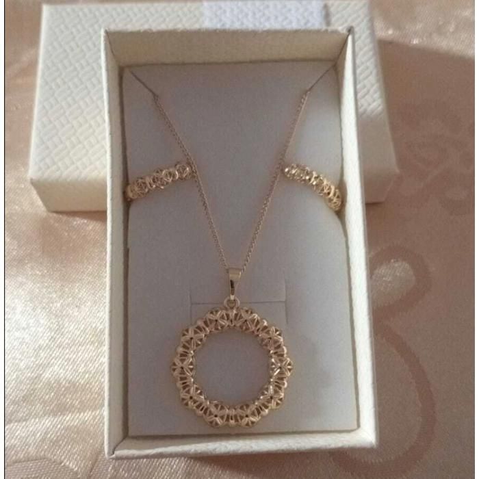 Ensemble - Xp - Collier et Boucles - Acier - Chic - Moderne