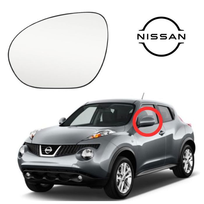 Verre Rétroviseur Gauche Pour Nissan Juke (F15)