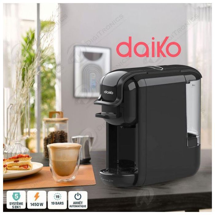 Machine à café Système 5 en 1 Max 19 Bars 1450W, CF8193K