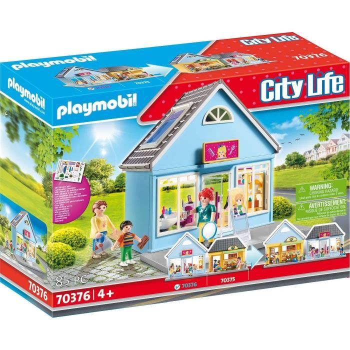 PLAYMOBIL - 70376 - Salon de coiffure en plastique pour enfant de 4 ans et plus