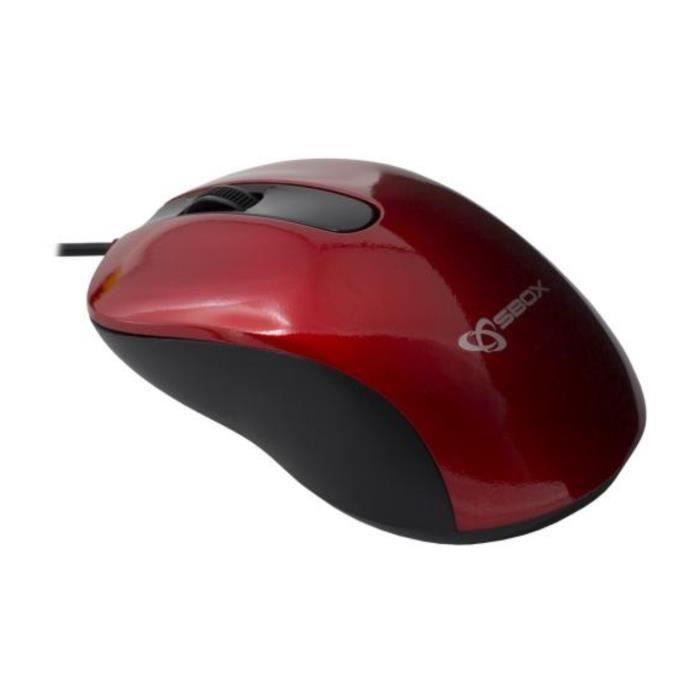 Souris SBOX Rouge M-901R