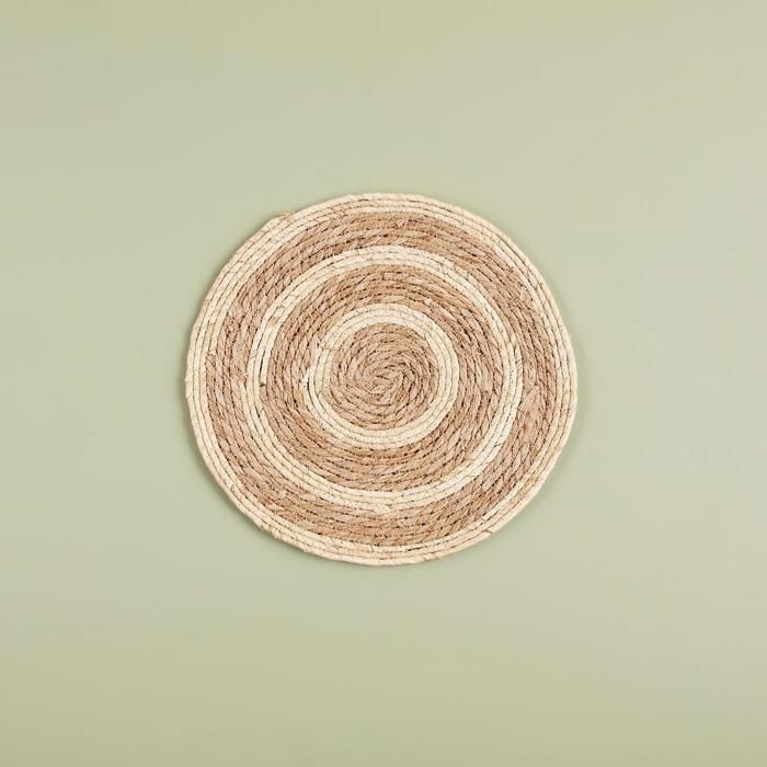 Set de Table - Naturel - Rotin - 38 cm - Rond - Lavable