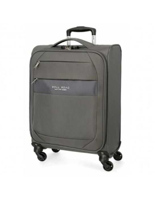 Petite valise - JOUMMA BAGS - TROLLEY MOVOM - Grise - 4 roulettes - Fermeture TSA