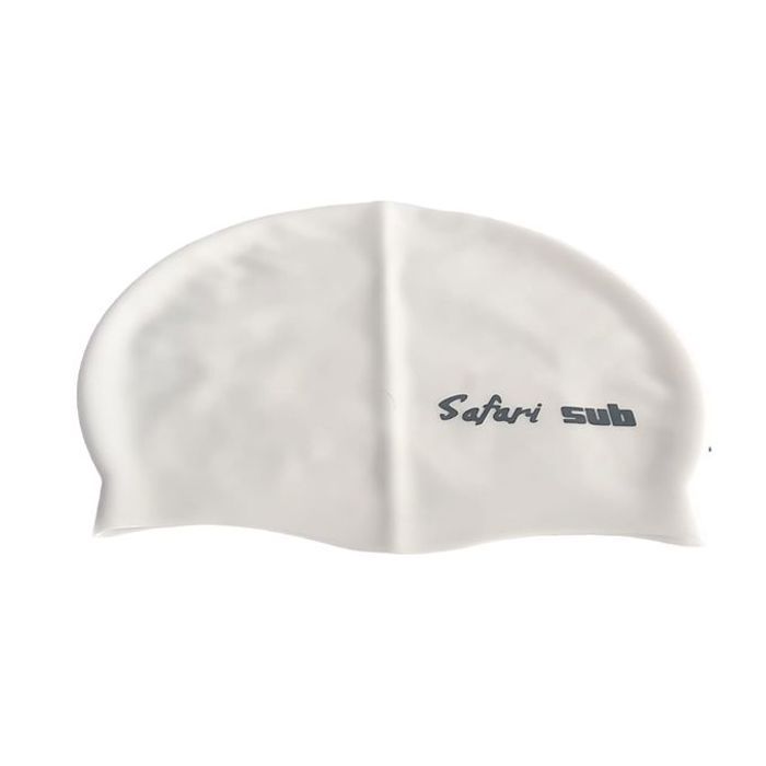 Bonnet de Natation - Espagnol - Blanc - 100% Silicone - Imperméable - Durable