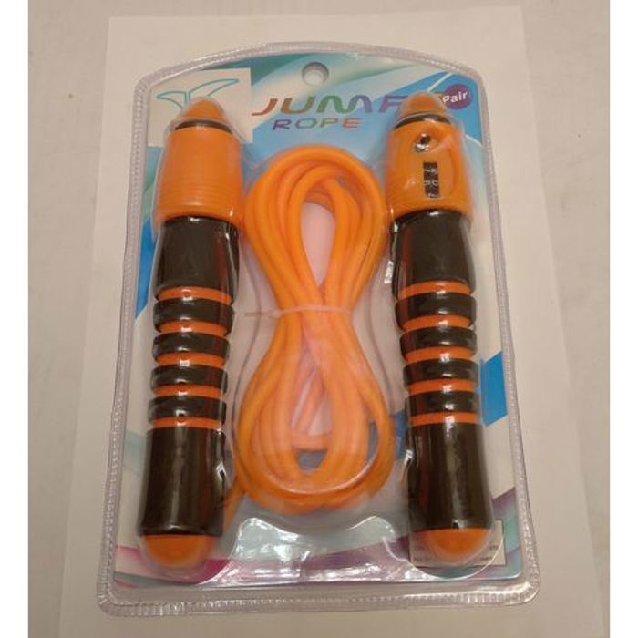Corde à sauter - Merco - Calorie - Compteur mécanique - Corde en polyuréthane - Ajustable en longueur