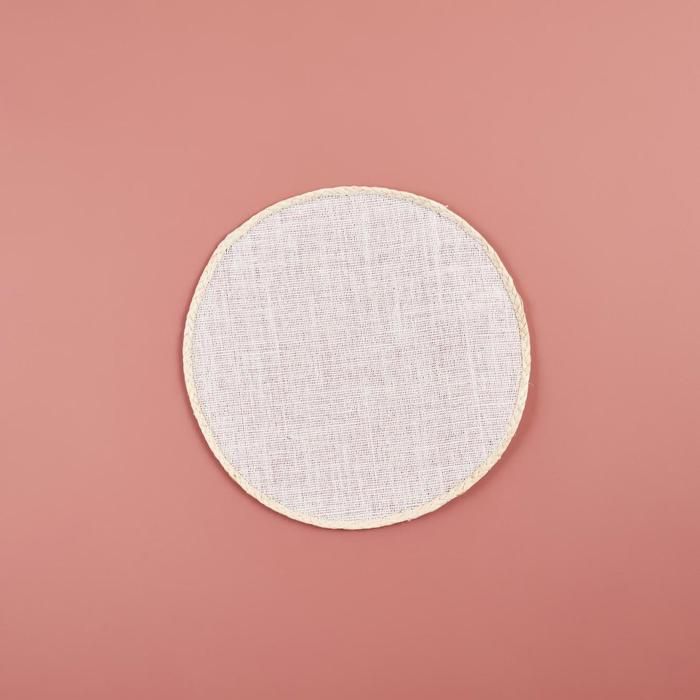 Set de Table - Lil - Crème - Rond - 36x36x3 cm - Lavable
