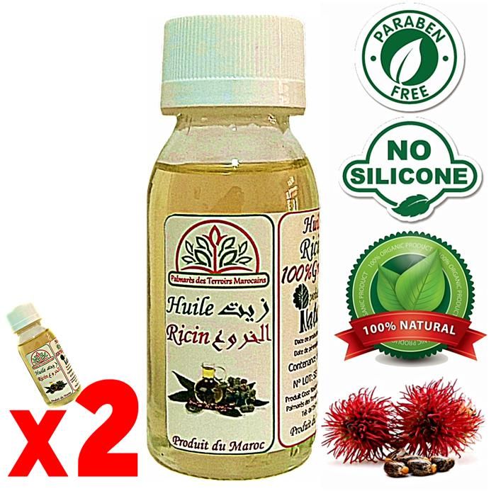 Huile de Ricin 100% Naturel 120ml
