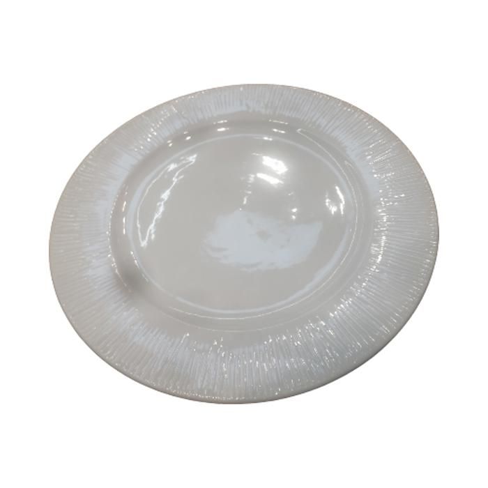 ASSIETTE DINER PLATE EN PORCELAINE BLANCHE 26CM