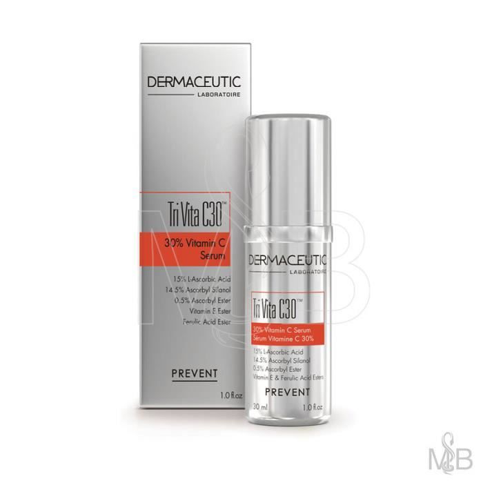 Sérum - Dermaceutic - Tri Vita C30 - Vitamine C 30% - 30ml - Tous types de peau