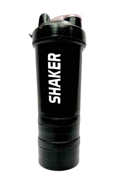Bouteille shaker - GENERIC - Noir - Étanche - Anti-éclaboussures - Antidérapante