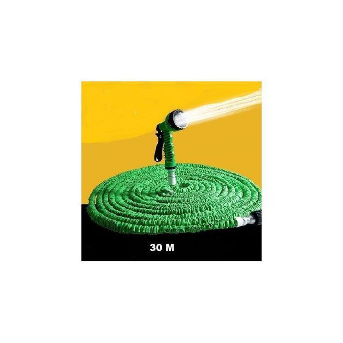 Tuyau d'arrosage extensible de 30 m, flexible robuste