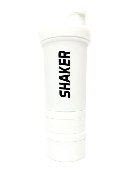 Bouteille shaker protéinée blanc