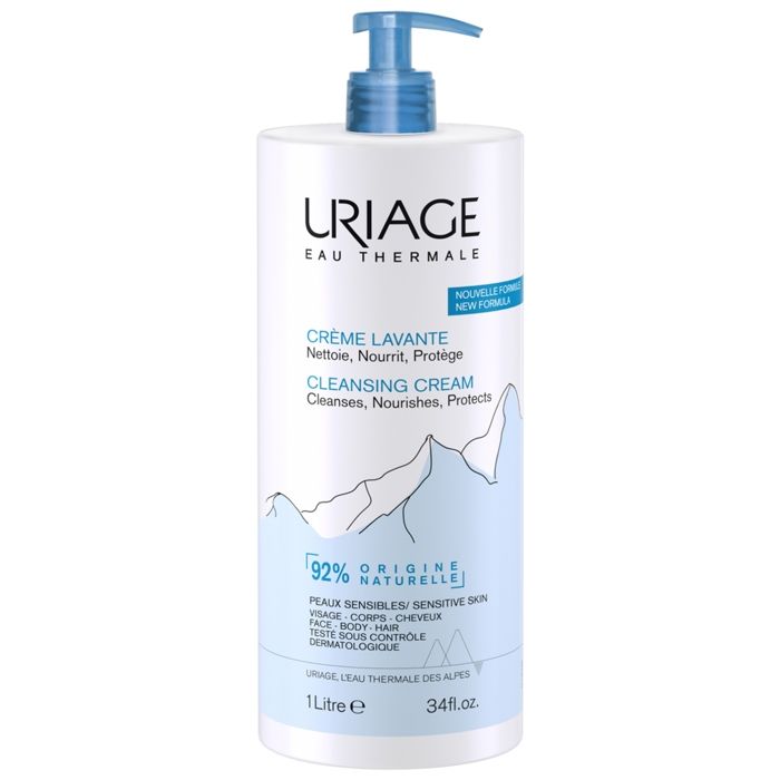 Crème lavante - Uriage - 1L - Sans parabène - Nourrissante - Douceur